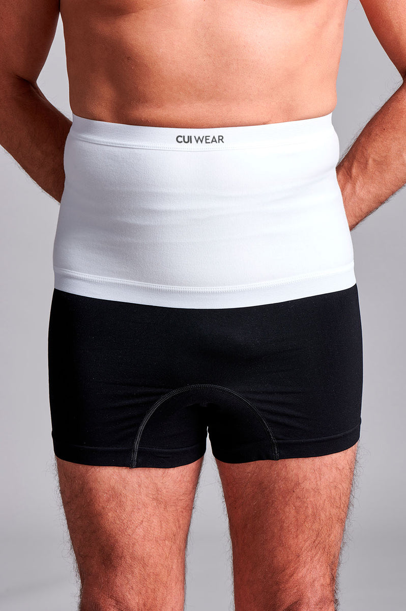 Mens Hernia High Waist Support Girdle With Legs In Black
