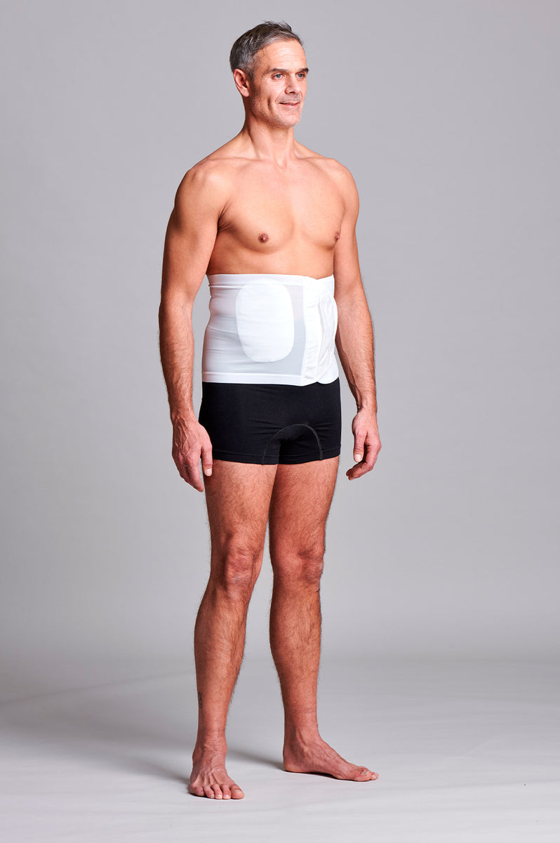 Unisex Anti Roll Mesh Ostomy Hernia Support Belt 26cm CUI Wear