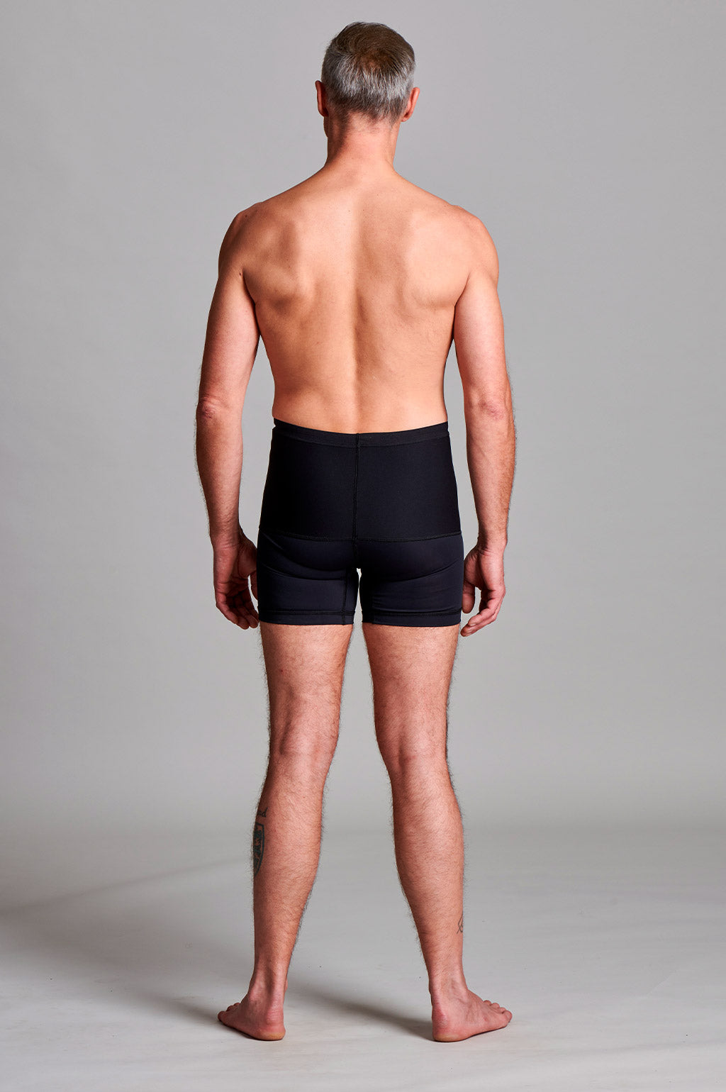 Mens Hernia Low Waist Support Girdle With Legs In Black - Bespoke – CUI Wear