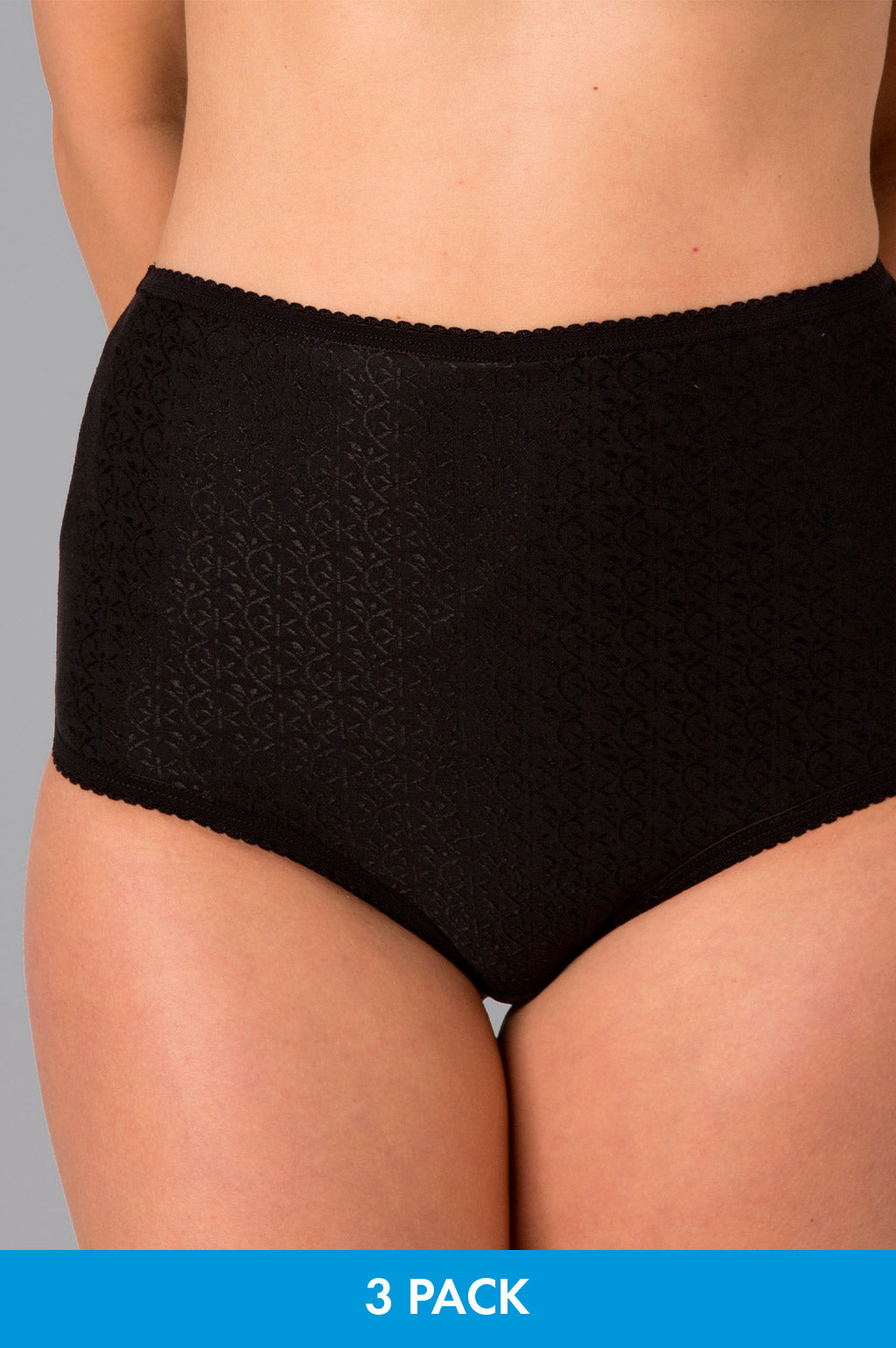 CUI Ladies' Black Full Briefs Ostomy Underwear with Twin Pocket